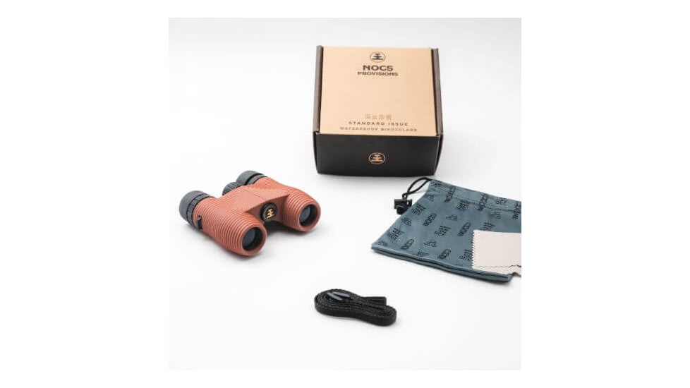 Nocs Provisions Standard Issue 8x25mm Roof Prism Waterproof Binoculars, Rugged, Flat Earth Brown, NOC-STD-ERT