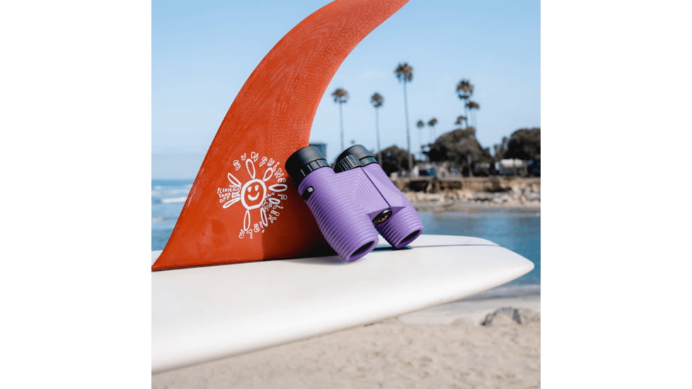 Nocs Provisions Standard Issue 8x25mm Roof Prism Waterproof Binoculars, Rugged, Iris Purple, NOC-STD-PRP