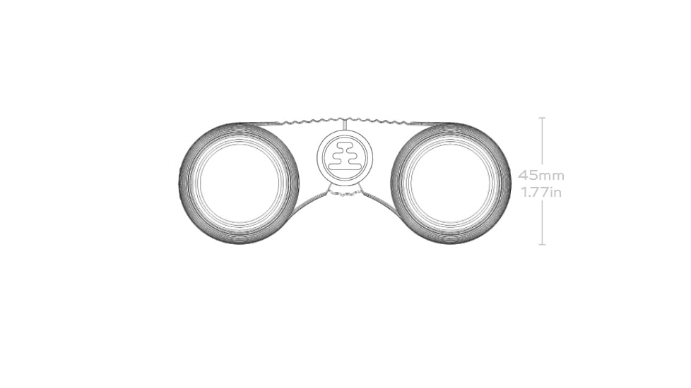 Nocs Provisions Standard Issue 8x25mm Roof Prism Waterproof Binoculars, Rugged, Cobalt Blue, NOC-STD-BLU