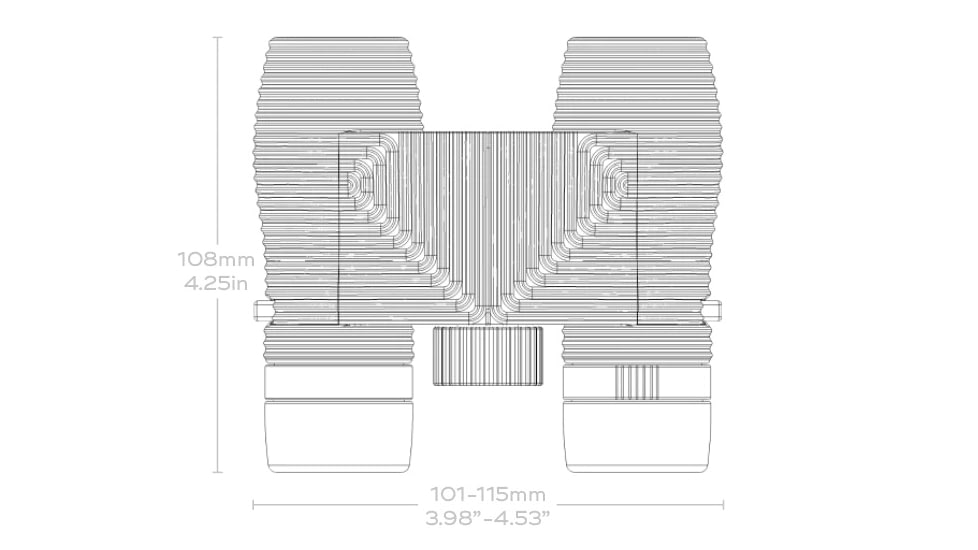 Nocs Provisions Standard Issue 8x25mm Roof Prism Waterproof Binoculars, Rugged, Cobalt Blue, NOC-STD-BLU