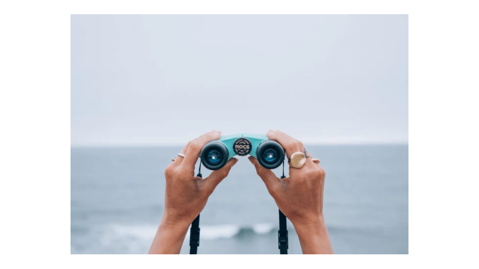 Nocs Provisions Standard Issue 8x25mm Roof Prism Waterproof Binoculars, Rugged, Cobalt Blue, NOC-STD-BLU