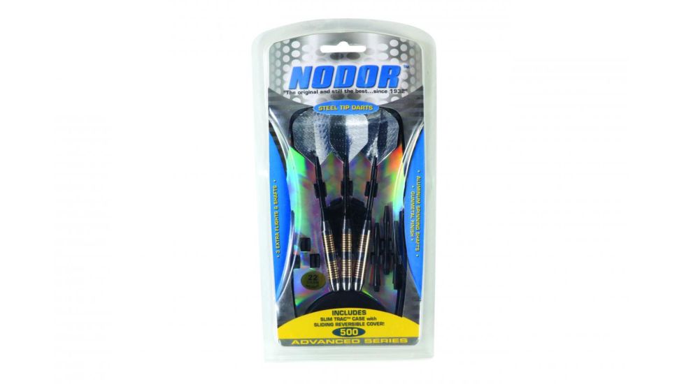 Nodor Steel Dart Set w/ Gunmetal Finish Aluminum Shaft STA500