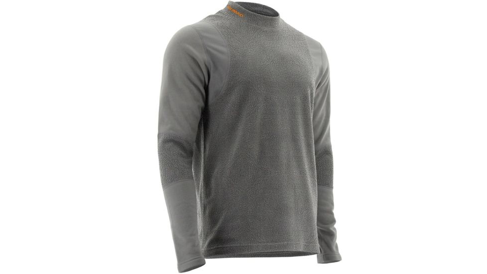 Nomad Cottonwood Baselayer Crew Charcoal Grey Large