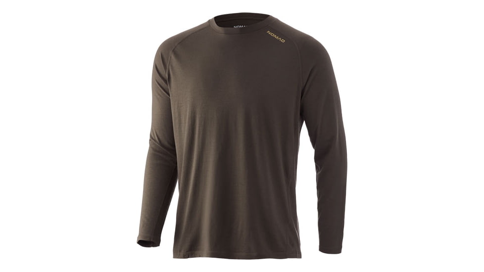 Nomad Durawool Ls Crew Neck Base Layer Mud Xx-large