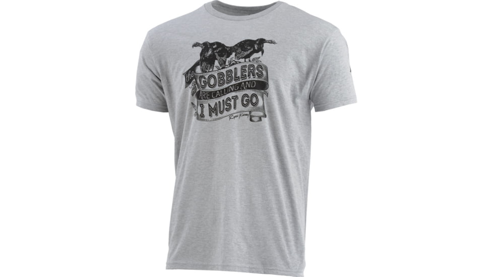 Nomad Gobblers Are Calling Men's T-shirt Grey Xxx-large