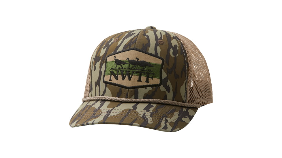 Nomad Nwtf Trucker Hat Mossy Oak Bottomland Adjustable