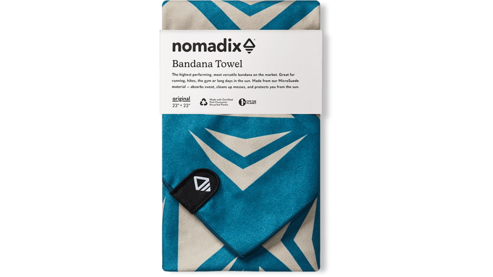 Nomadix Bandana Towel, Hana Teal, 22in x 22in, TBN-HANA-105