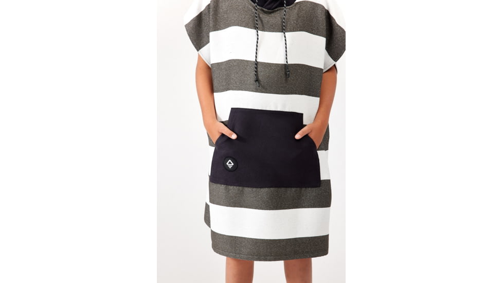 Nomadix Changing Poncho, Stripes Noll Black, Extra Small, GCP-STRP-101