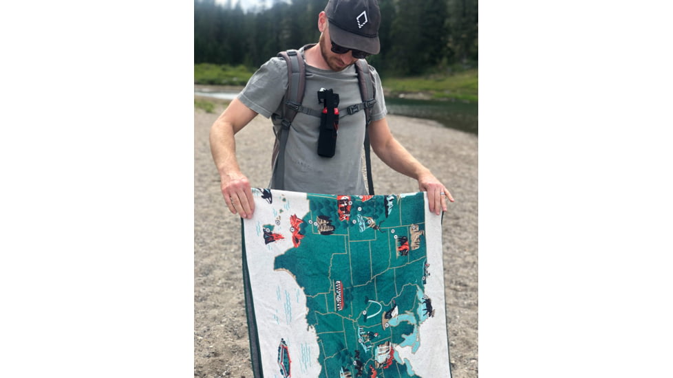 Nomadix Original Towel, 59 Parks - US Map, One Size, NM-NPMP-101