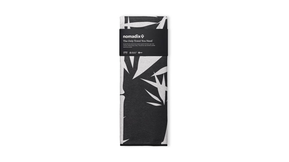 Nomadix Original Towel, Bamboo Black, One Size, NM-BAMB-101