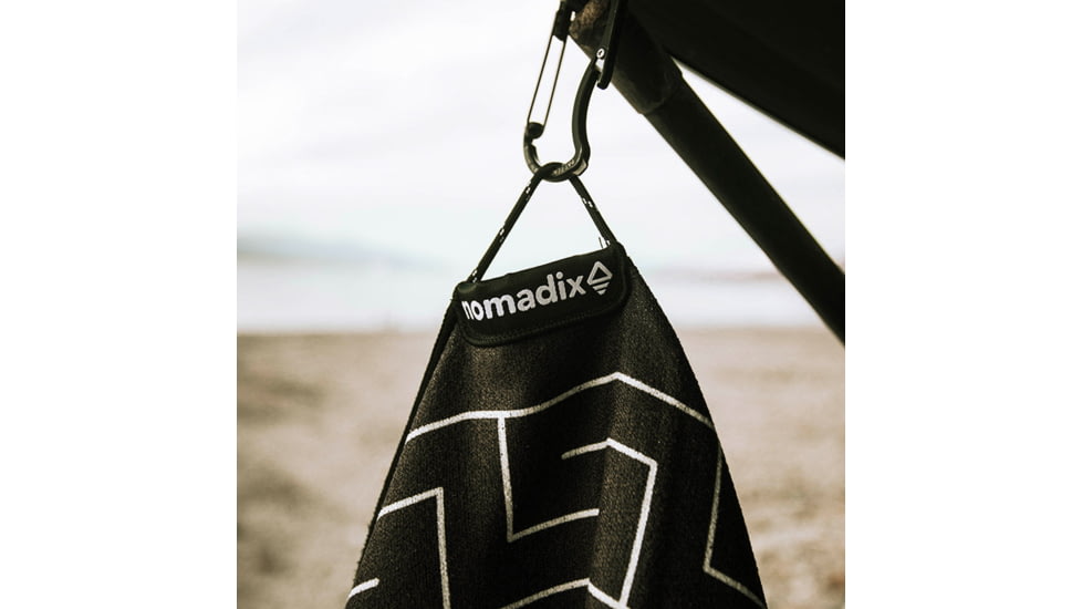 Nomadix Original Towel, Barton Black, 30in x 72.5in, NM-BART-102