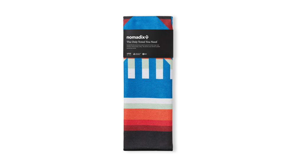 Nomadix Original Towel, Bend Blue Orange, One Size, NM-BEND-101