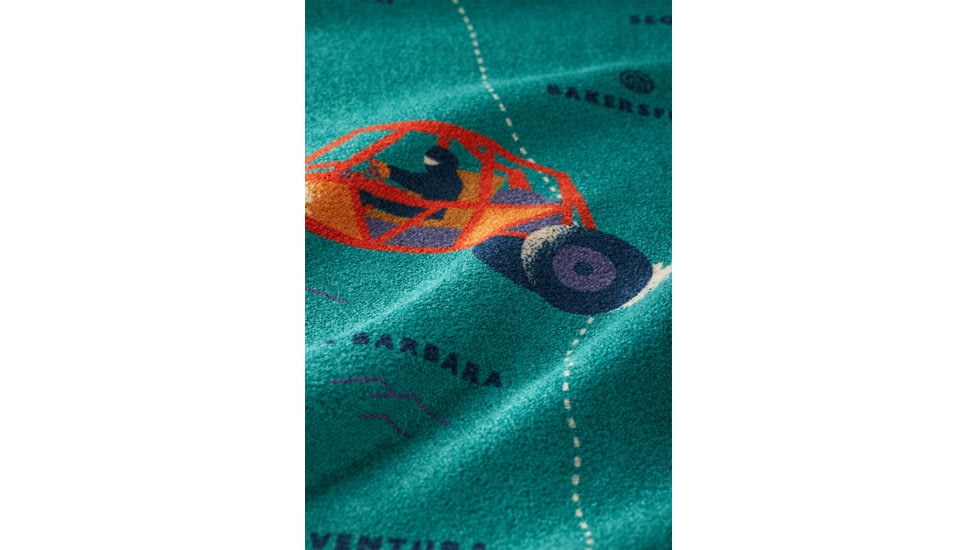 Nomadix Original Towel, California Map Towel, 30in x 72.5in, NM-CAMP-102