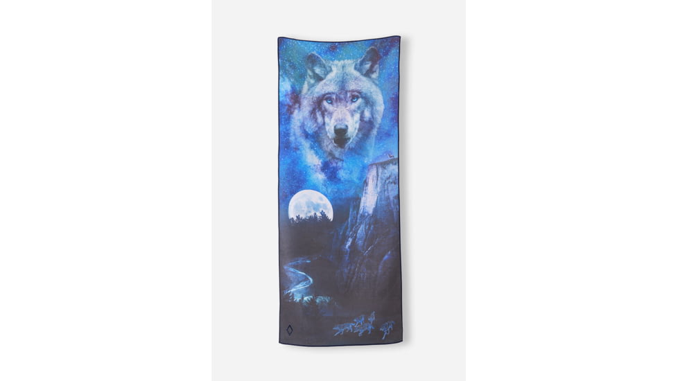 Nomadix Original Towel, Mystic - Wolf, One Size, NM-MYST-101