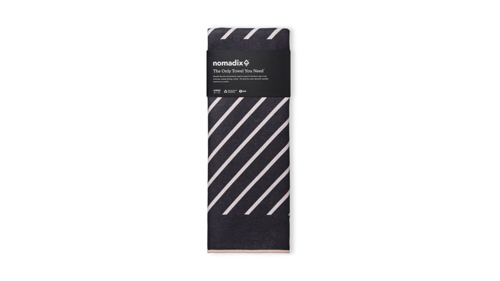 Nomadix Original Towel, Rain Black, One Size, NM-RAIN-101