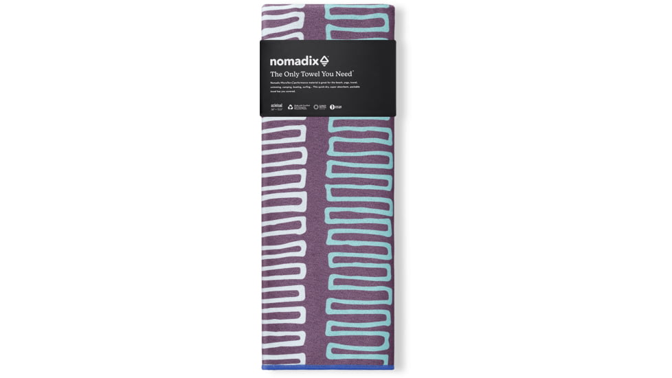 Nomadix Original Towel, Switchback Multi, 30in x 72.5in, NM-SWBA-101