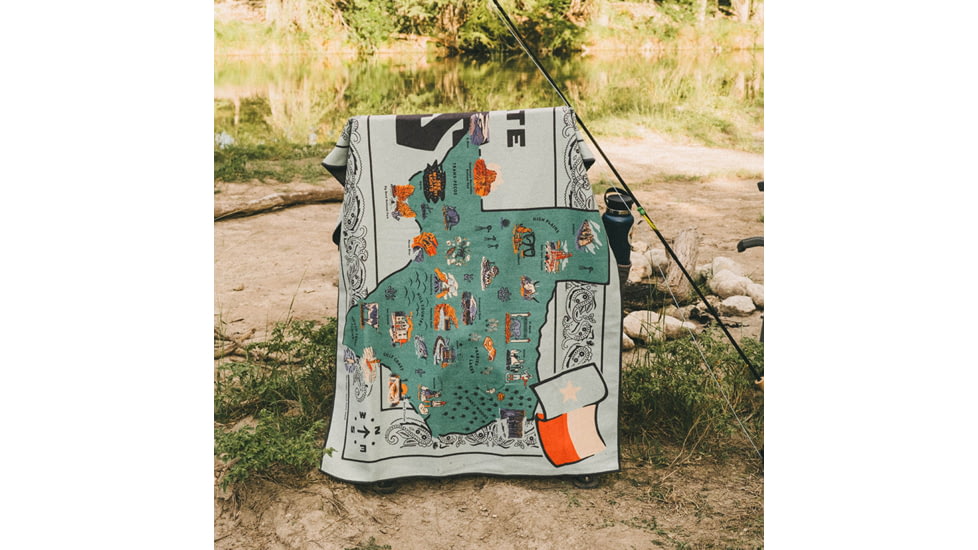 Nomadix Original Towel, Texas Map, 30in x 72.5in, NM-TXMP-101