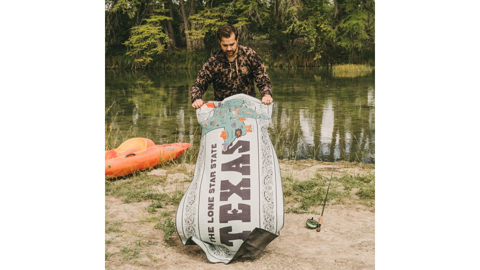 Nomadix Original Towel, Texas Map, 30in x 72.5in, NM-TXMP-101