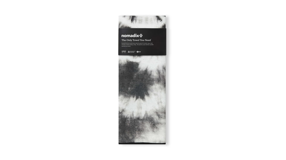 Nomadix Original Towel, Tie Dye Black/White, One Size, NM-TYDY-101