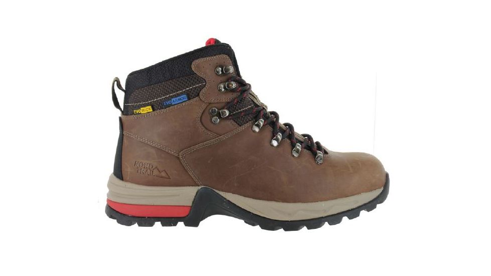 Nord Trail Mens Mt. Augusta High Top Hiker Waterproof Boot,Brown/Black/Coco,Size 8 2027101