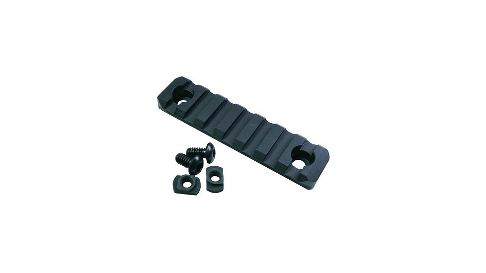 Nordic Components M-LOK Rail Sections Designed For Use with All M-LOK Compatible Handguards, Features Bevel, Black, NCTRL-MLOK-STD-3