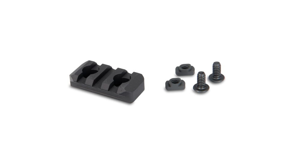 Nordic Components Picatinny, Mount, 3 Slot, 1.59in, Fits M-LOK, Black, TRL-MLOK-STD-3