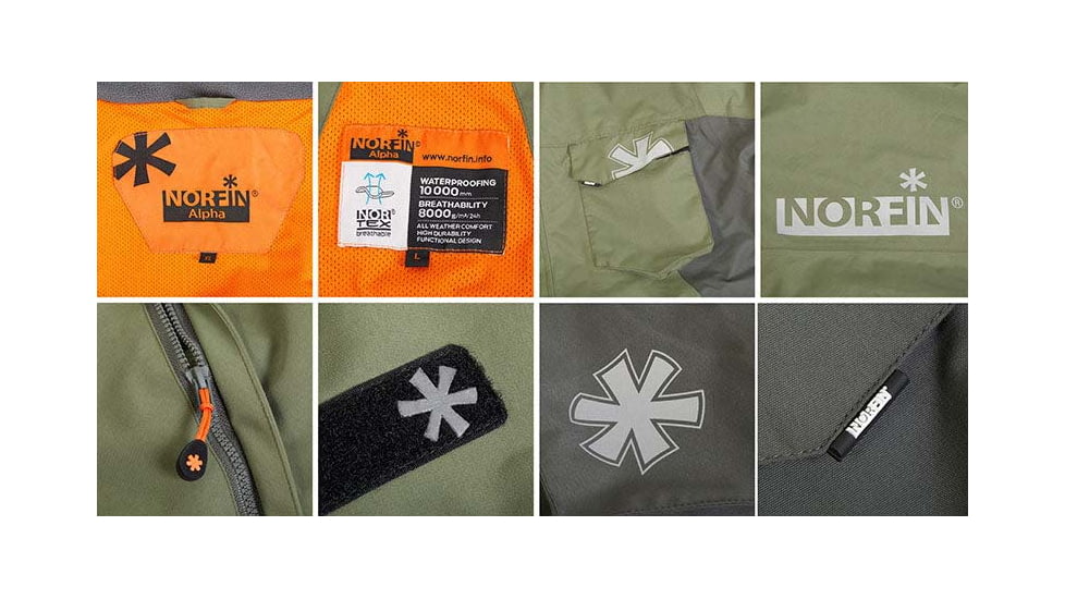 Norfin Alpha Jacket - Mens, Light Green, Medium, 646602-M