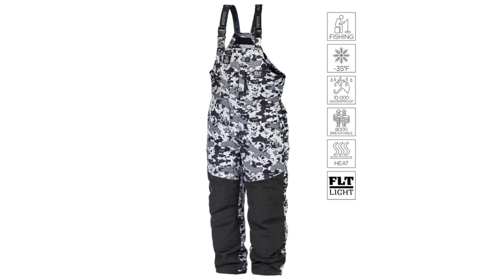 Norfin Explorer Camo Heated Bibs - Mens, Camo, Medium, 359102-M