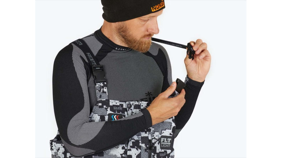 Norfin Explorer Camo Heated Bibs - Mens, Camo, Medium, 359102-M