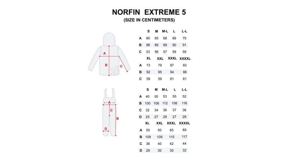 Norfin Extreme 5 Bibs - Mens, Black, Medium, 338802-M