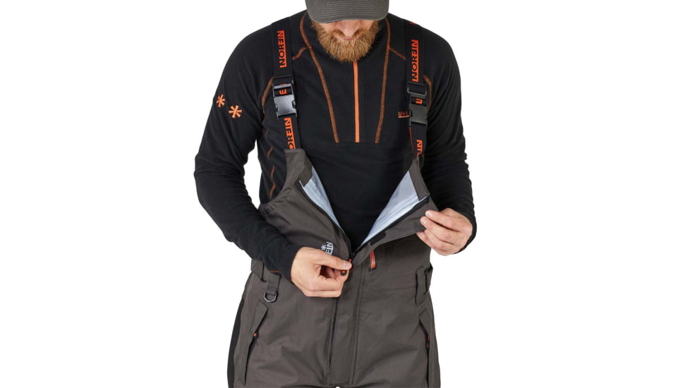 Norfin Pro Dry 3 Rain Bibs - Men's, Brown Black, 3XL, 514706-XXXL