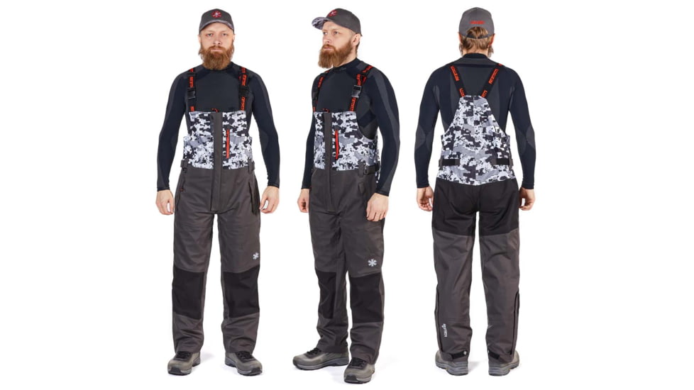 Norfin Pro Dry 3 Rain Bibs - Men's, Camo, Large, 514903-L