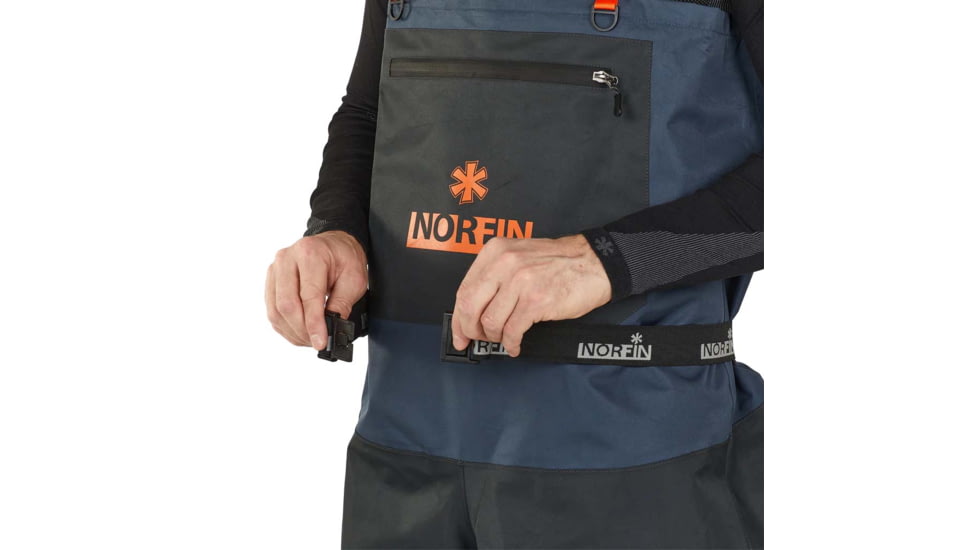 Norfin Waders Pilot Bootfoot - Mens, Blue Black, 11, 82231-44L