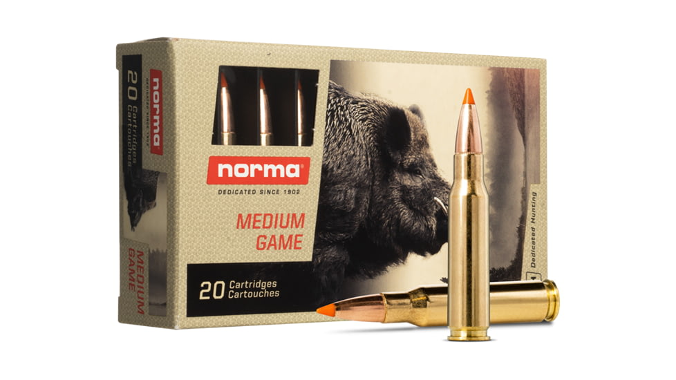 Norma .308 Winchester 170 Grain Tipstrike Brass Cased Rifle Ammo, 20 Rounds, 20174352