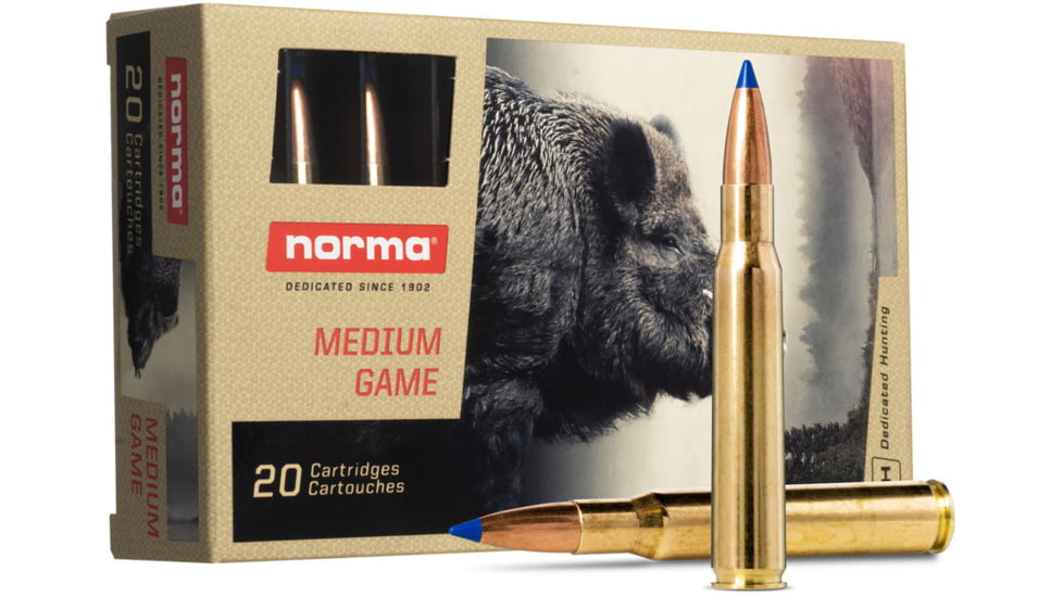 Norma Bondstrike .30-06 180 Grain Lead Bonded Brass Cased Rifle Ammo, 20 Rounds, 20176422
