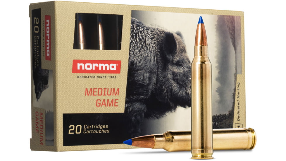 Norma Bondstrike .300 WIN MAG 180 Grain Lead Bonded Brass Cased Rifle Ammo, 20 Rounds, 20176332