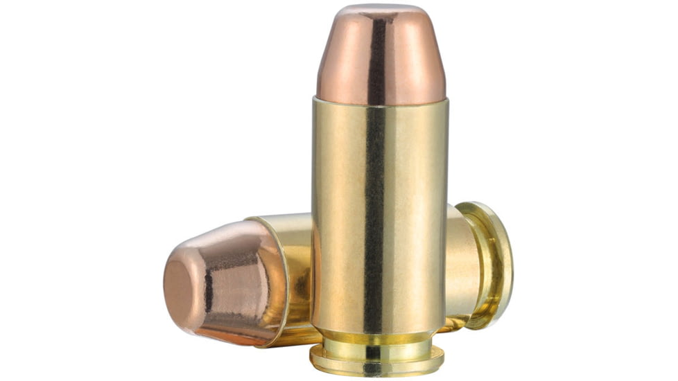 Norma Range and Training .40 S&amp;W 180 Grain Full Metal Jacket Brass Cased Pistol Ammo, 50 Rounds, 801407652