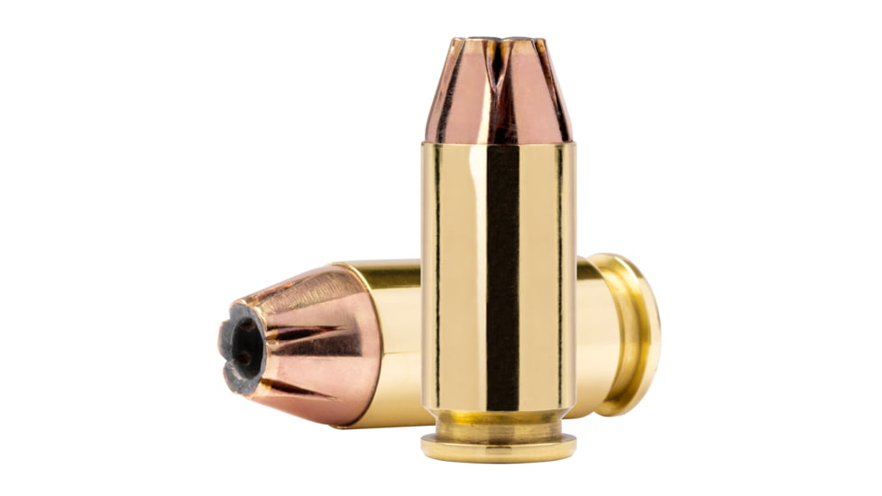 Norma Safeguard .40 S&amp;W 180 Grain Jacketed Hollow Point Brass Cased Pistol Ammo, 50 Rounds, 801407727
