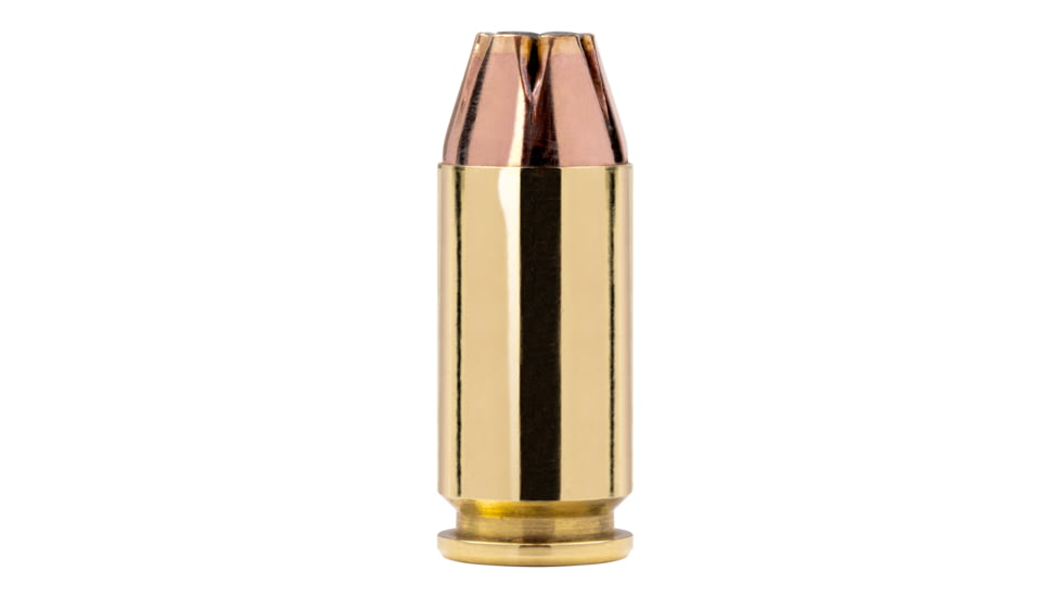 Norma Safeguard .40 S&amp;W 180 Grain Jacketed Hollow Point Brass Cased Pistol Ammo, 50 Rounds, 801407727