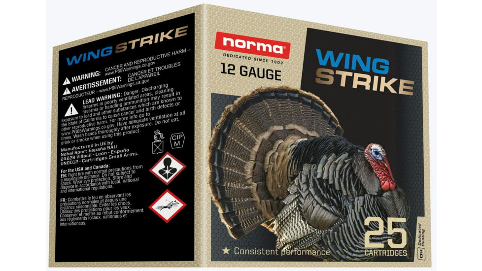 Norma WingStrike 12 Gauge 1 1/8oz 2.75 inch Shotgun Ammo, #6, 25 Rounds, 1298103260
