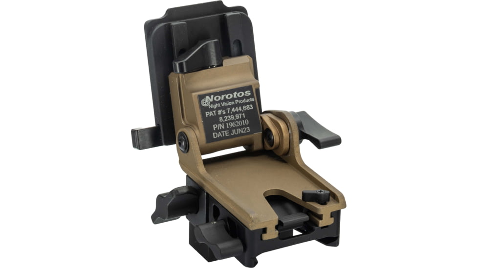 DEMO, Norotos LoSto Helmet Mount, Force-to-overcome, PVS-15/18/21/31, Coyote Brown, One Size, 1962010CB-2
