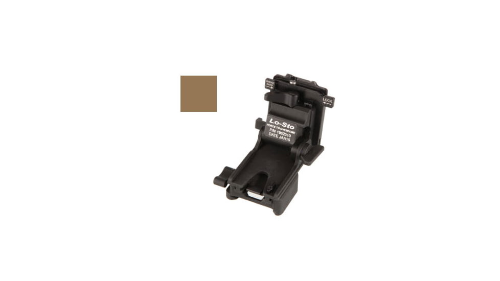 Norotos LoSto Helmet Mount, Force-to-overcome, PVS-7/14, Coyote Brown, One Size, 1962010CB-3