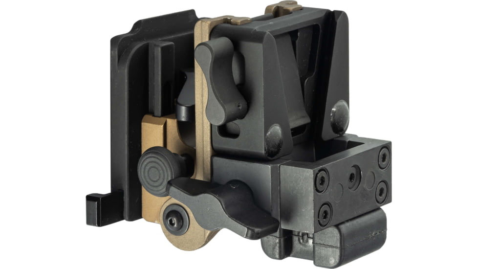Norotos LoSto Helmet Mount, Push Button, PVS 7/14 &amp; PVS 15/18/21/31, Coyote Brown, One Size, 1960010CB-4