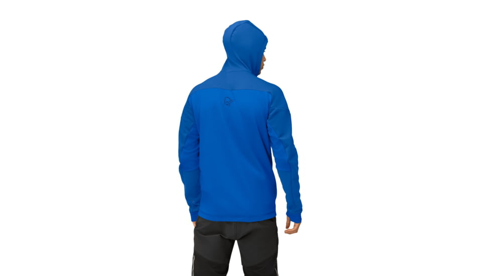 Norrona Trollveggen Powerstretch Pro Zip Hooded Jacket - Mens, Limoges, Medium, 1623-19-2019-M