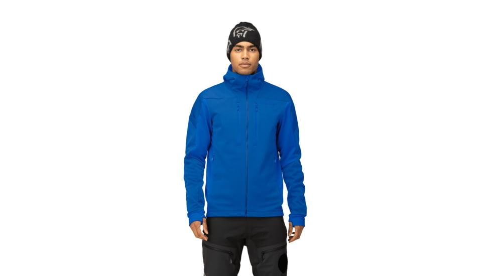 Norrona Trollveggen Powerstretch Pro Zip Hooded Jacket - Mens, Limoges, Medium, 1623-19-2019-M