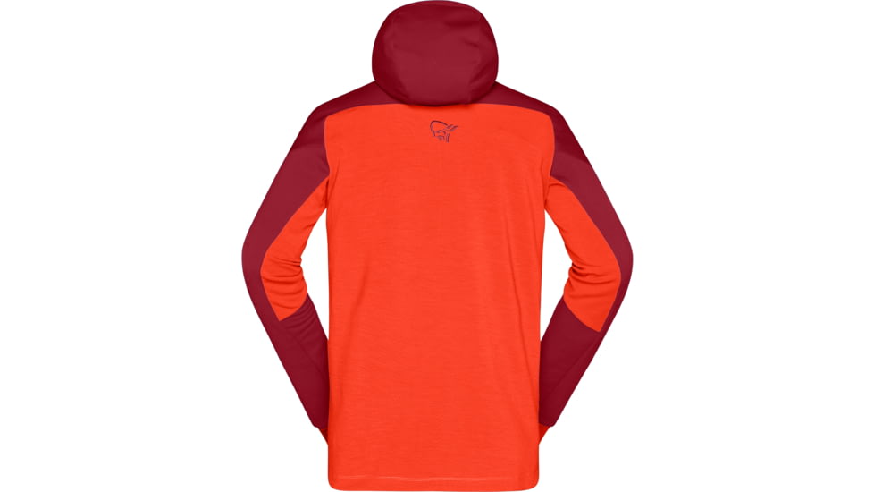 Norrona Trollveggen Powerstretch Pro Zip Hooded Jacket - Mens, Rhubarb, Small, 1623-19-5700-S