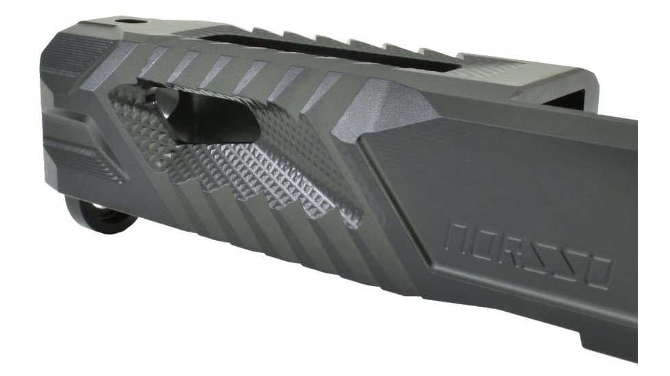 Norsso N19 Piranha TP Slide for Glock 19 Gen 3, RMR Cut, Black, N19-PIR-TP-3-RMR-BLK