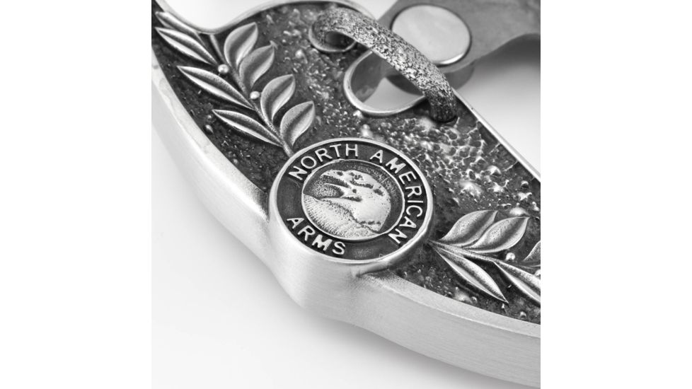 North American Arms 1 1/8 Long Rifle Ova Ornate Belt Buckle w/ Secure Clip Release, Fits Belts 1 Inch to 1 1/2 Inch, Steel, NAABBO-L
