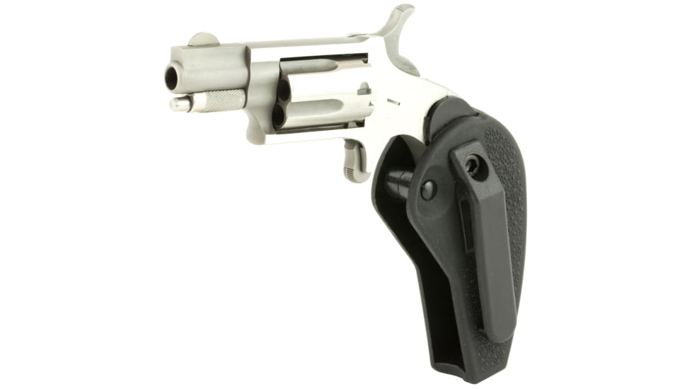North American Arms Mini Revolver, .22 Long Rifle, 1.12in Barrel, X-Large, Fixed, Stainless Frame, Polymer Grip, 5 Round Cylinder, NAA22LRHG
