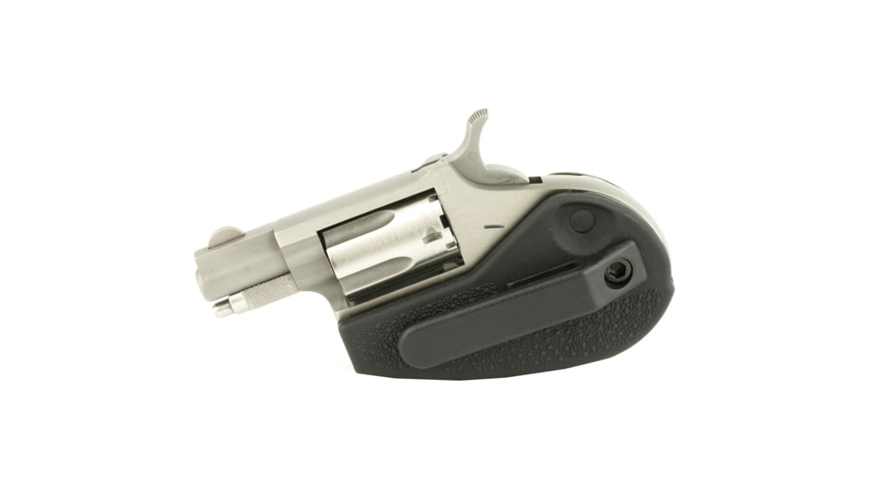 North American Arms Mini Revolver, .22 Long Rifle, 1.12in Barrel, X-Large, Fixed, Stainless Frame, Polymer Grip, 5 Round Cylinder, NAA22LRHG